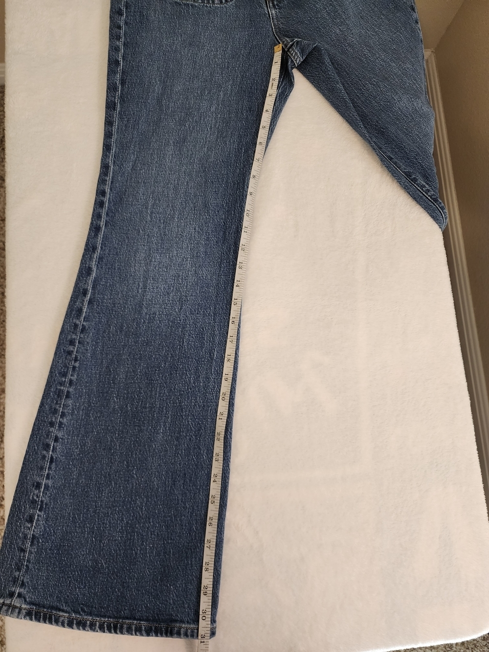 J.Crew 90s Flare Jeans Size 27 Medium Wash High Rise Retro Denim - Picture 7 of 11